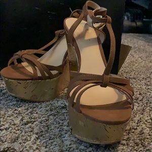 Colin Stuart cognac wedges